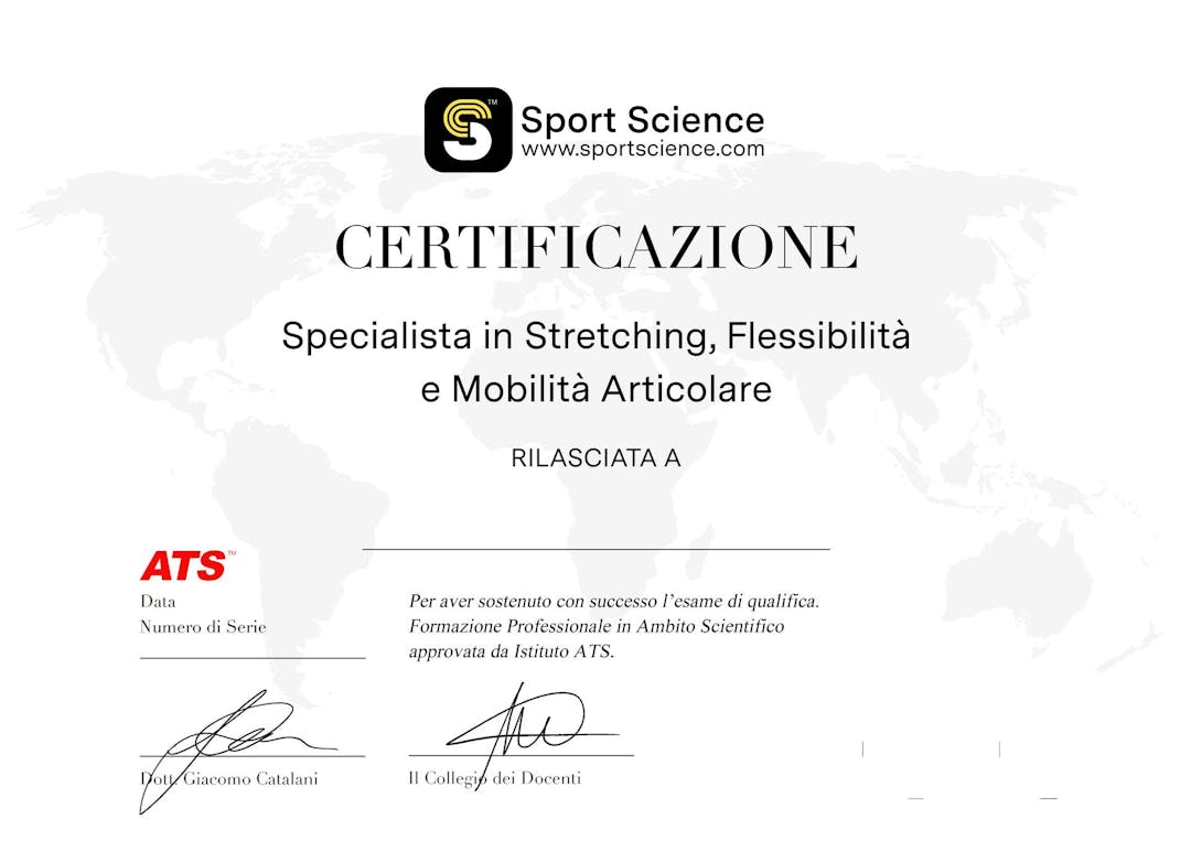 Certificazione Specialista Stretching in Stretching, Flessibilità e Mobilità Articolare