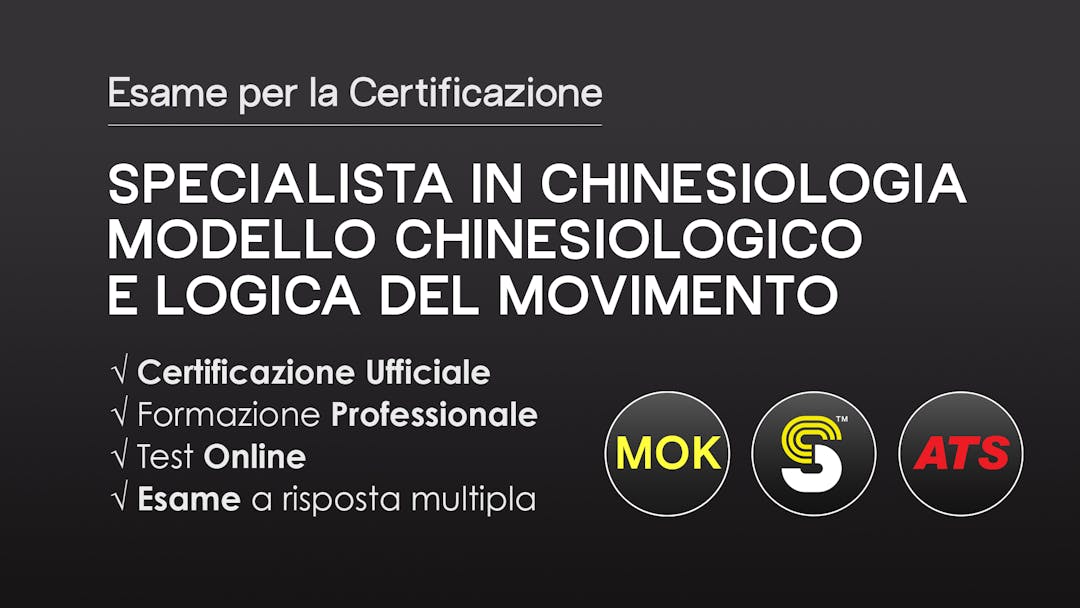Certificazione Specialista in Chinesiologia - MODELLO CHINESIOLOGICO
