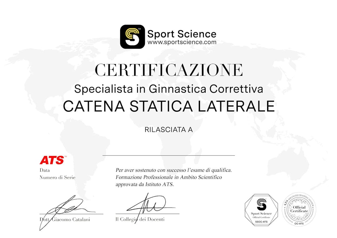 Specialista in Ginnastica Correttiva - Catena Statica Laterale