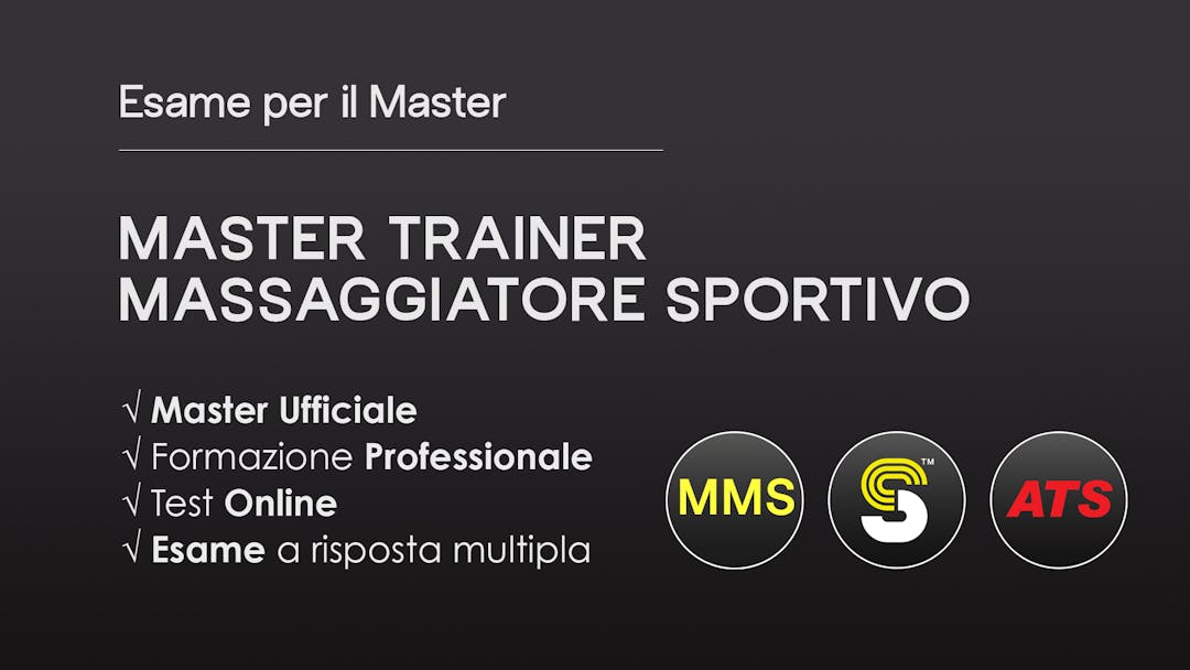 Master Trainer Massaggiatore Sportivo