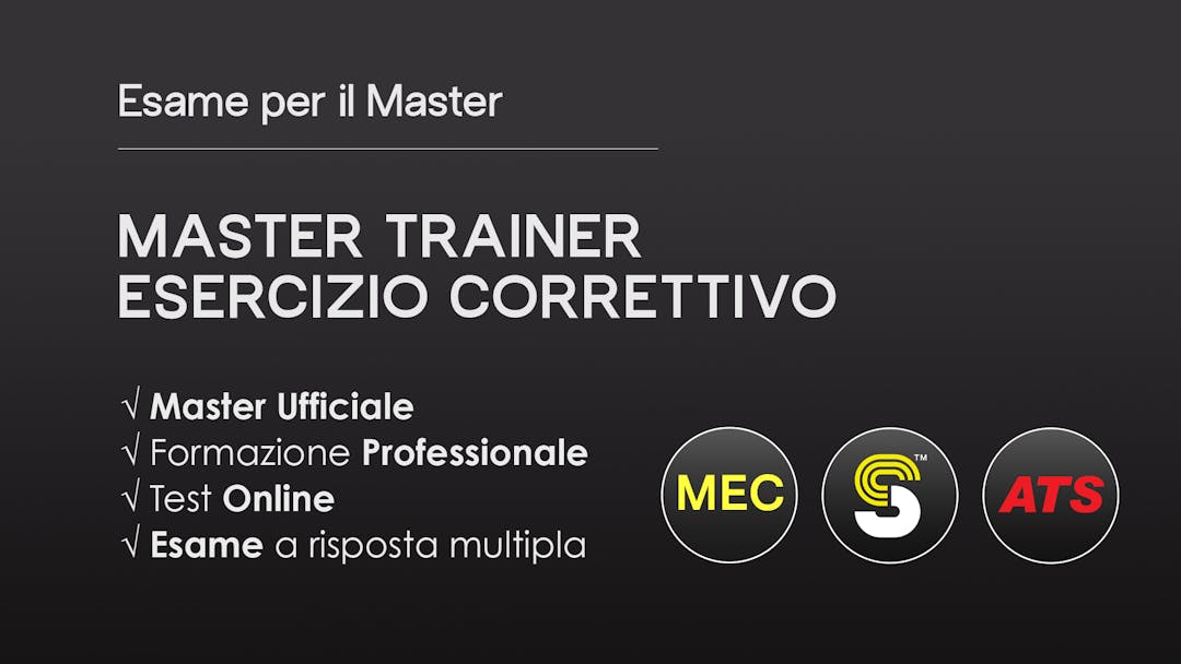 Master Trainer Esercizio Correttivo